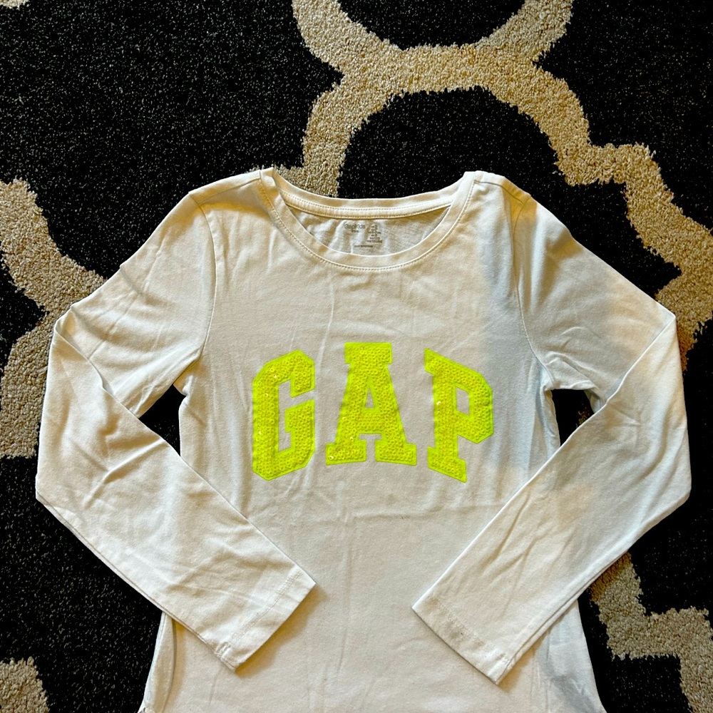 Gap long sleeve sequin top